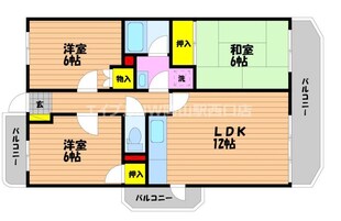 サンハイツ大元の物件間取画像